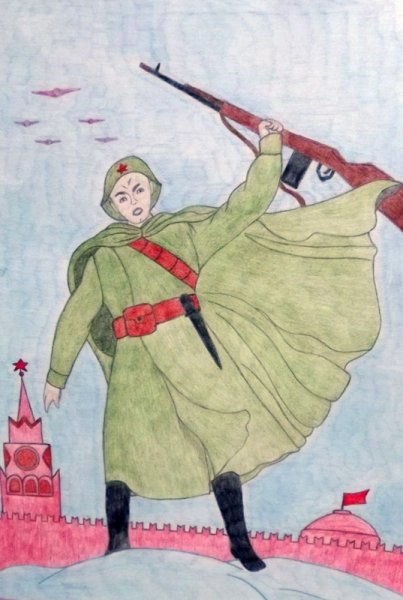 Рисование для детей битва под Москвой