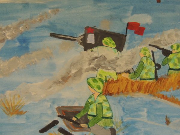 Рисование для детей битва под Москвой