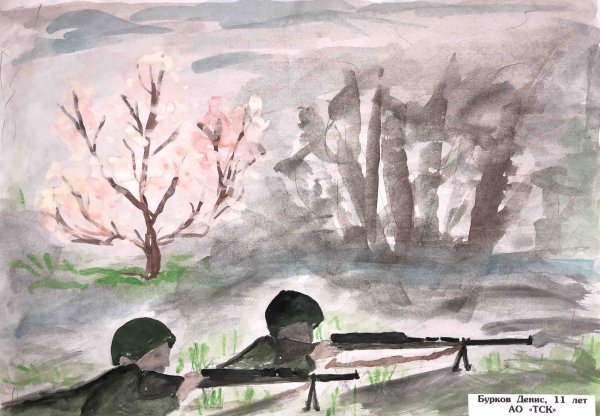 Битва под Москвой рисунок пастелью