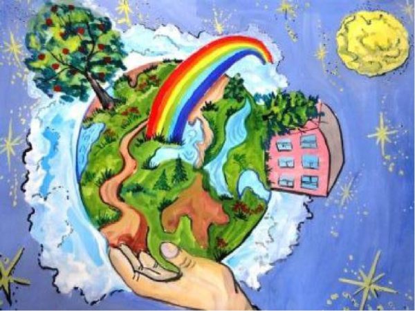 Плакат зеленая Планета