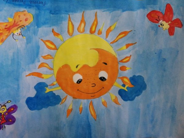 Детские рисунки солнце