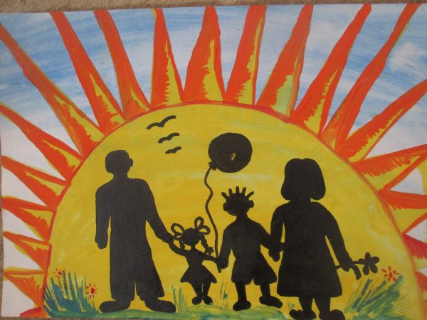 Рисование на тему пусть всегда будет солнце