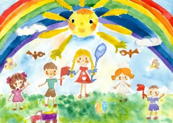 Детские рисунки о мире