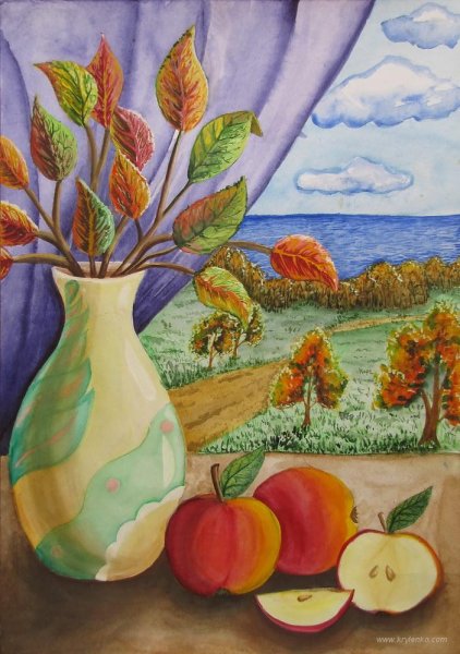 Натюрморт детские работы