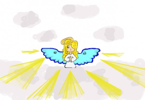 Крылья нарисованные