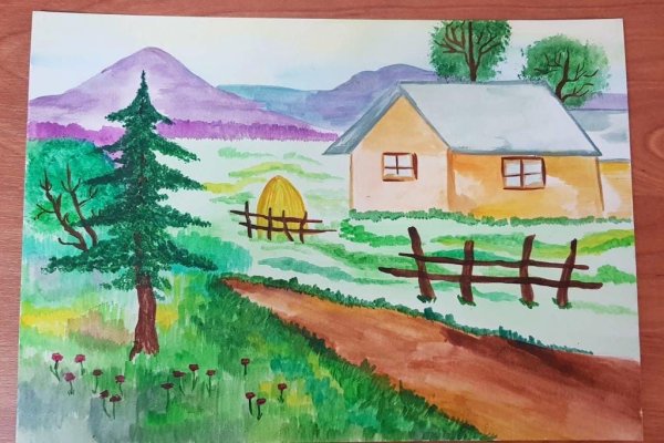 Рисунок на тему природа родного края