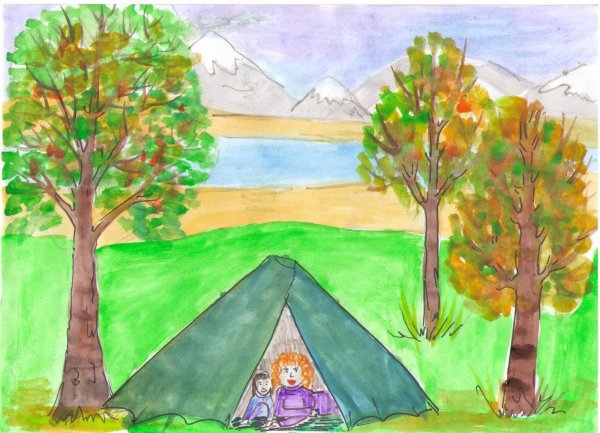 Рисунок на тему мой родной край