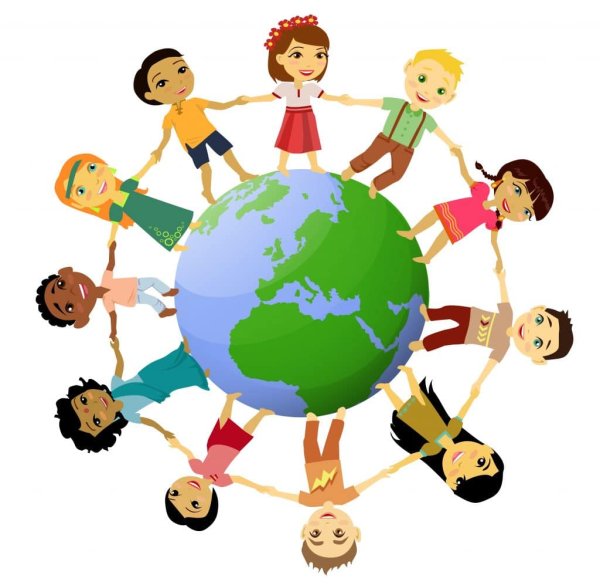Дети на земном шаре