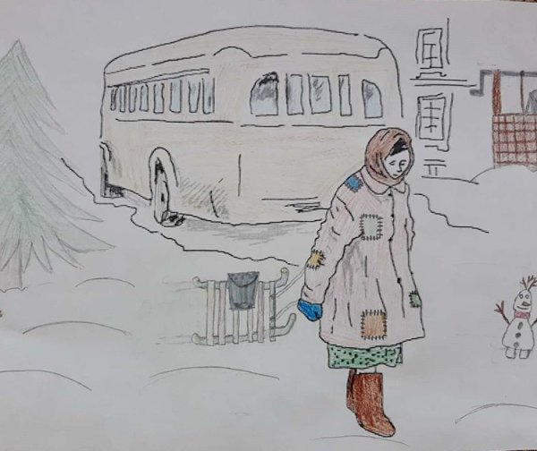 Рисунок на тему блокадный Ленинград