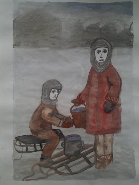 Рисунок на тему блокада