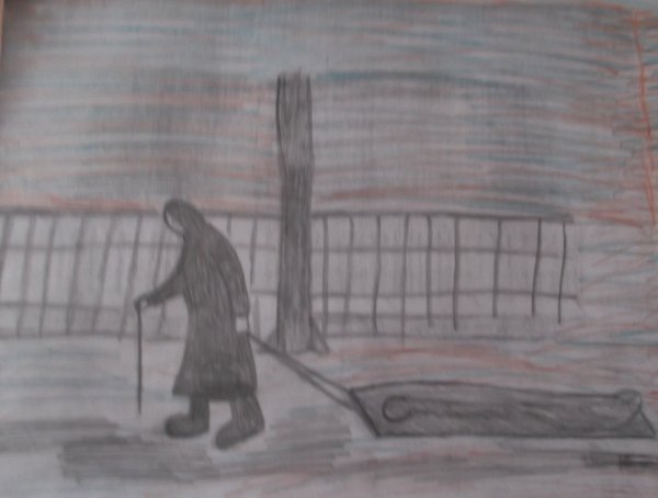 Блокадный Ленинград рисунки для изо 5 класса