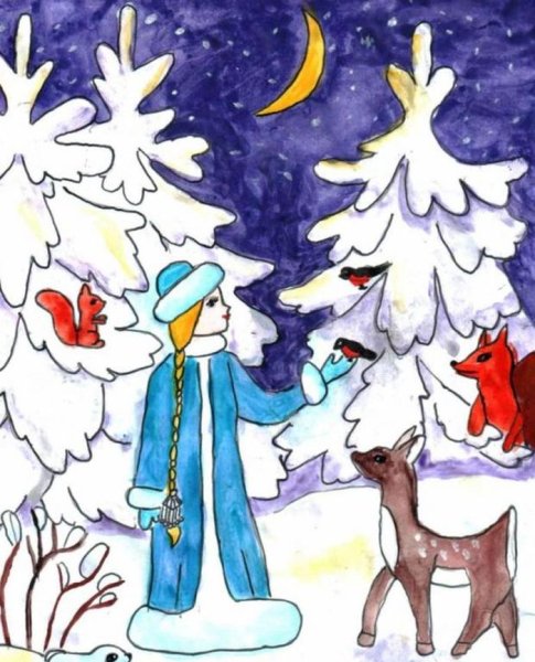 Рисунок на новогоднюю тему