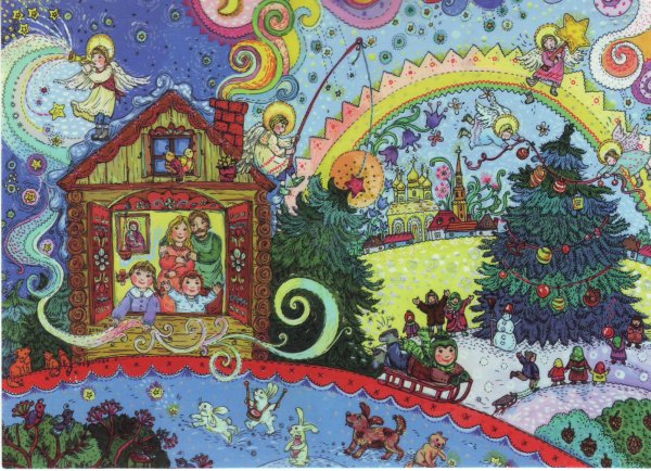 Рождественское чудо рисунок