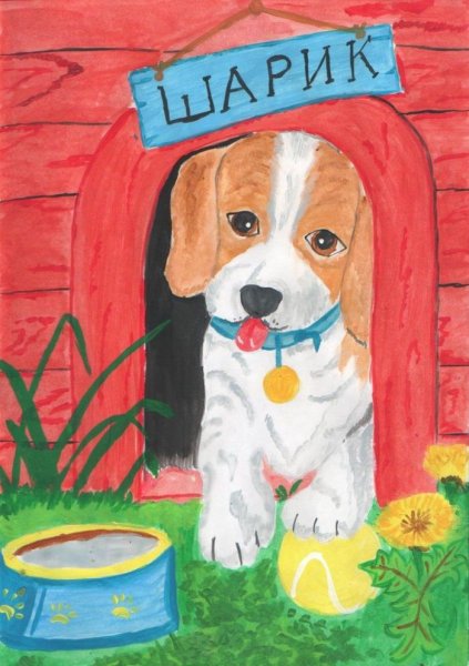 Рисунки на тему любимое животное