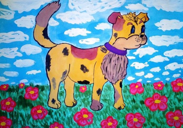 Мои любимые животные рисунки детей