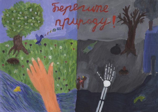 Плакат защита природы