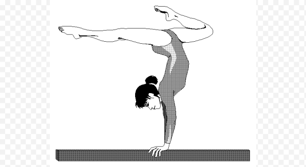 Раскраска гимнастка