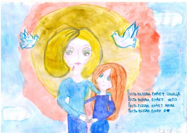 Детские рисунки ко Дню семьи