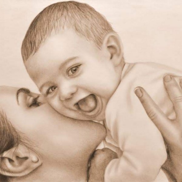 Рисунок спасибо мама