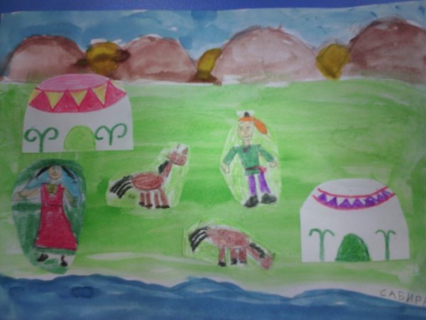 Памятник Салавату Юлаеву нарисова