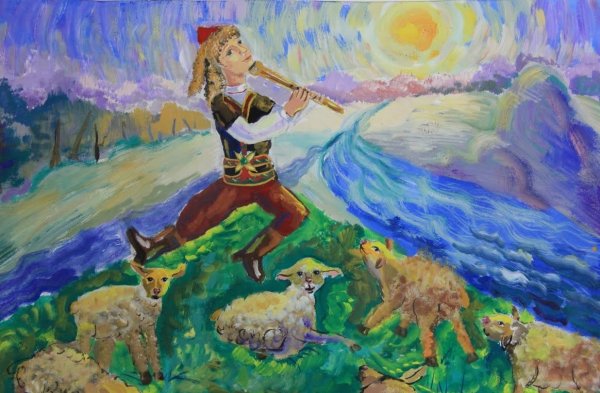 Рисунок на тему Башкортостан мой край родной