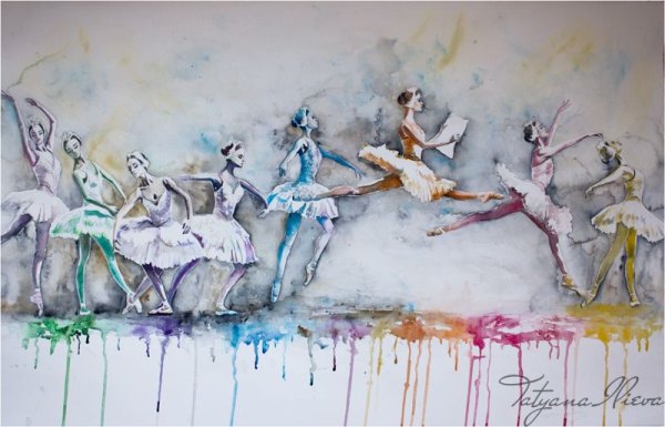 Рисование балерины