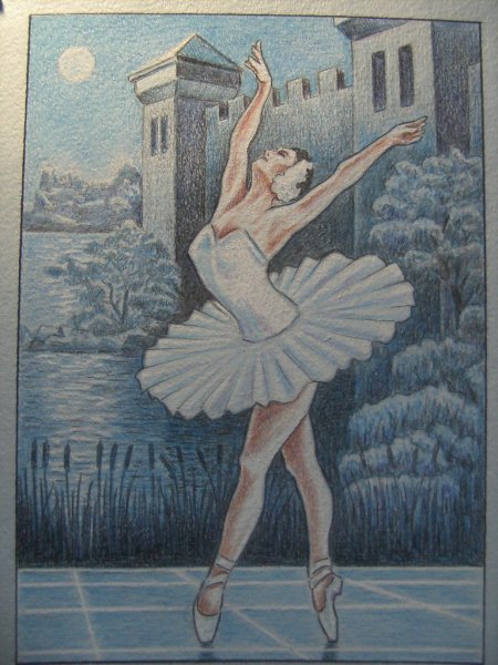 Балерина раскраска для детей