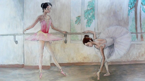 Композиция с людьми в движении