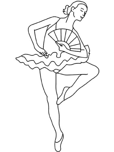 Рисование балерины для детей