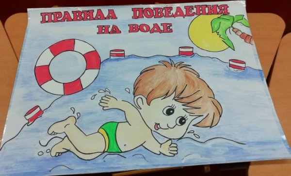 Рисование на тему безопасность на воде