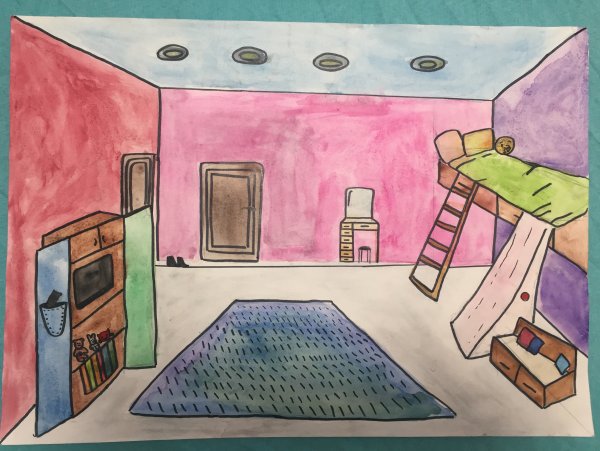 Рисование на тему моя комната