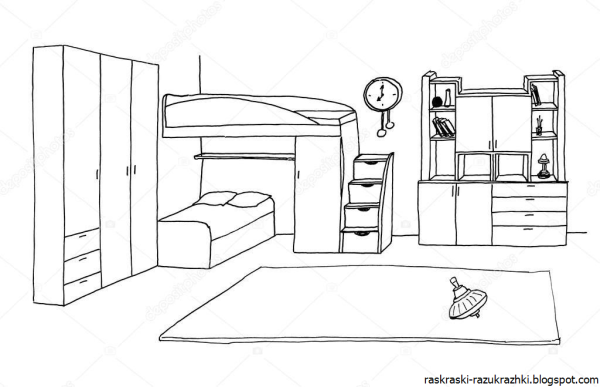 Уютное место в доме рисунок