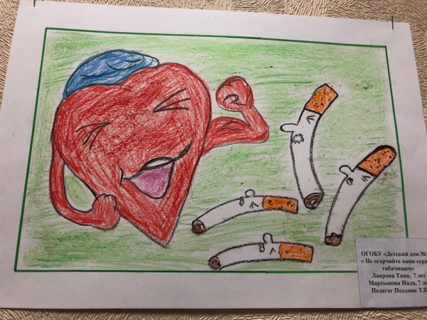 Красивые рисунки на тему курение