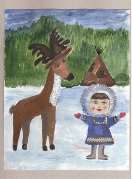 Рисование мой край Югра