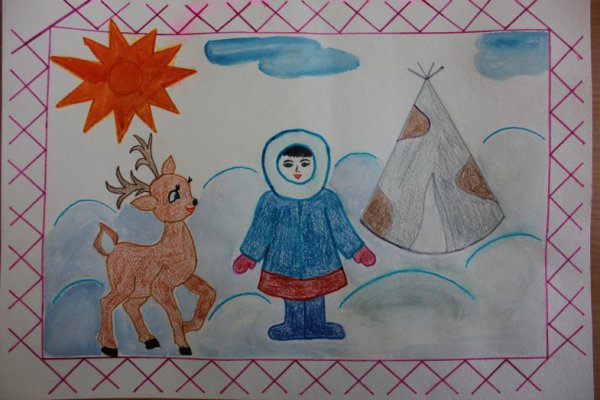 Рисунок моя Югра