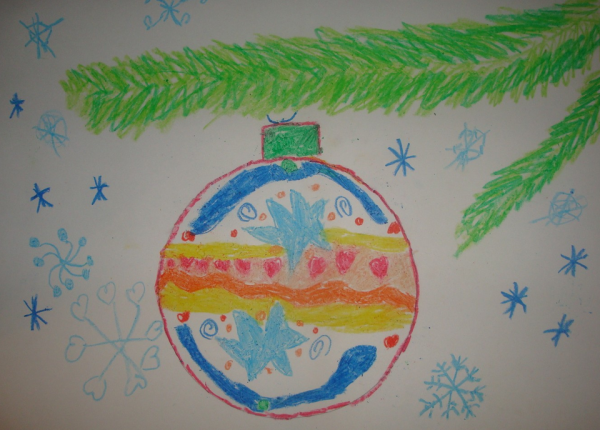 Рисунок на конкурс новый год