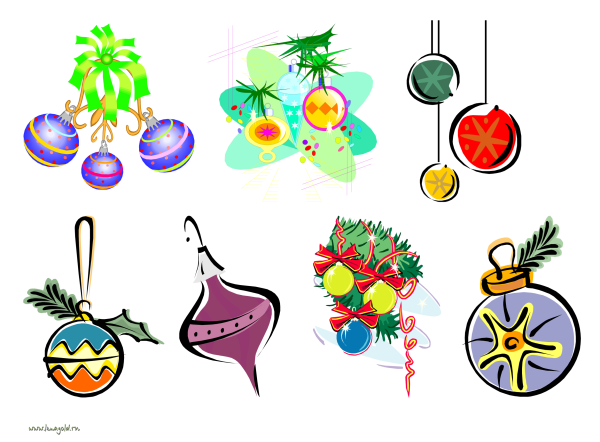 Рисование новогодней игрушки