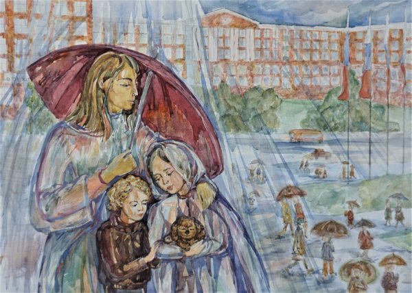 Рисунки на тему семья душа России