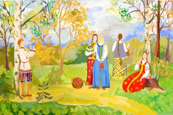 Сюжетная композиция на тему праздник