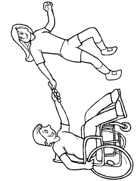 Раскраски дети с ограниченными возможностями