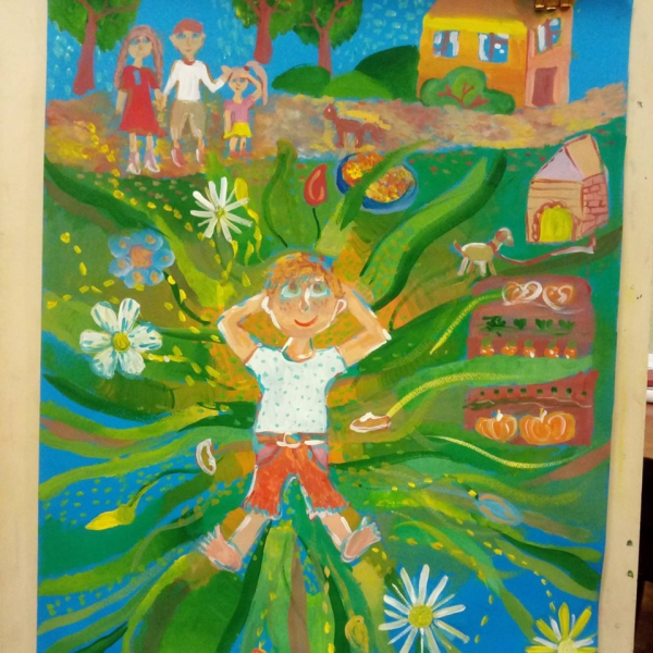 Счастливое детство рисунок на конкурс