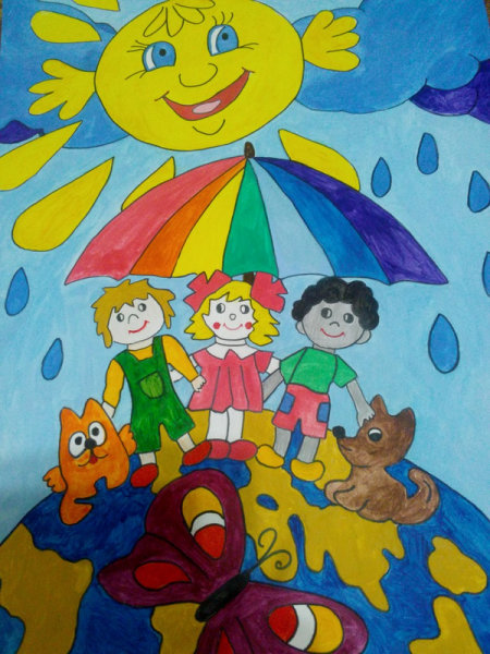 Детские рисунки на тему