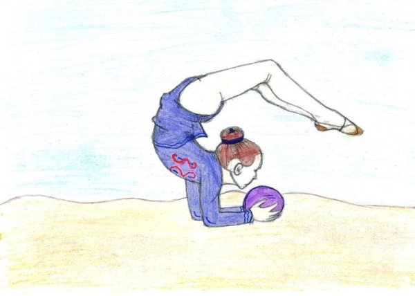 Рисунок на тему спорт легкий