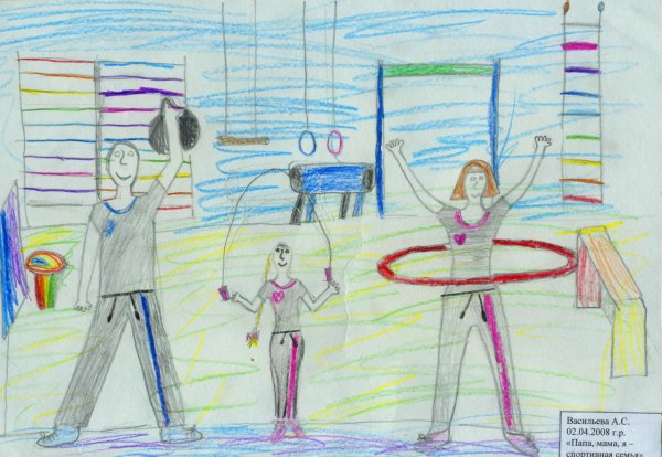 Конкурс рисунков на спортивную тему