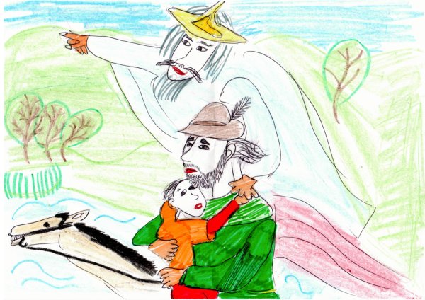 Баллада Лесной царь Шуберт рисунок