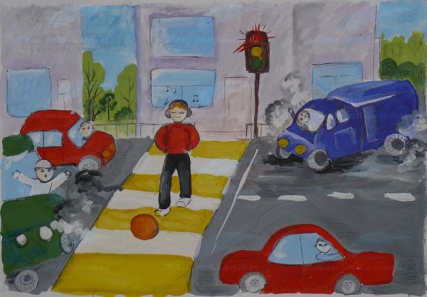 Рисунки по правилам дорожного движения