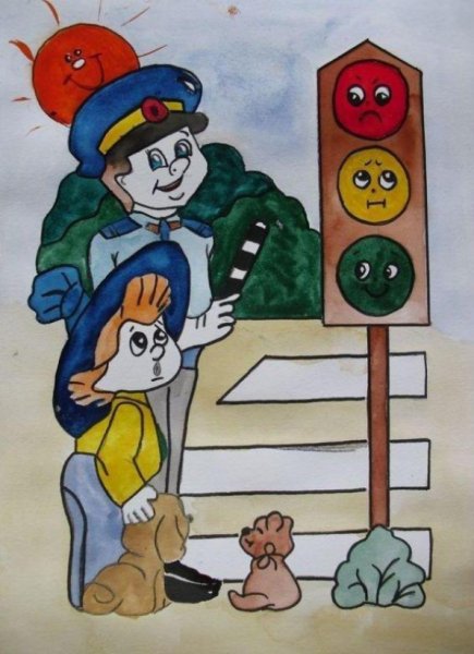 Рисунки по правилам дорожного движения