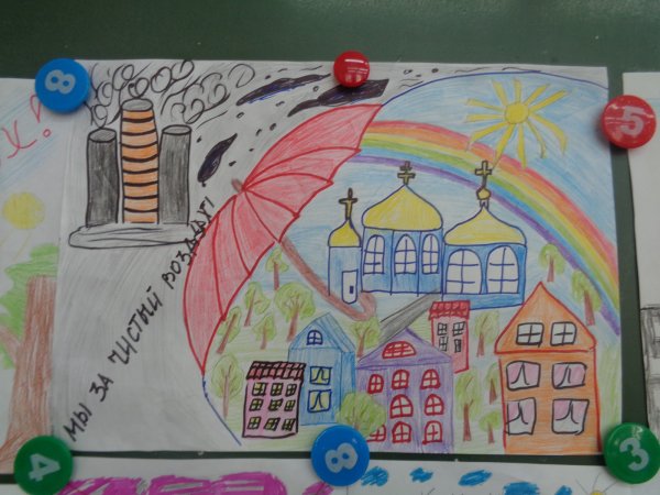 Рисунки детей на тему чистый воздух