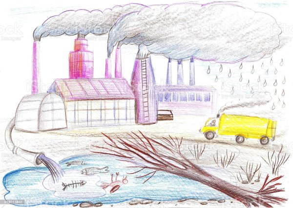 Рисунок на тему чистый воздух