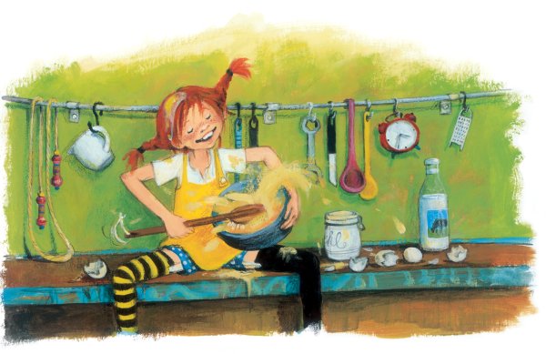 Пеппи длинный чулок художник Медведев